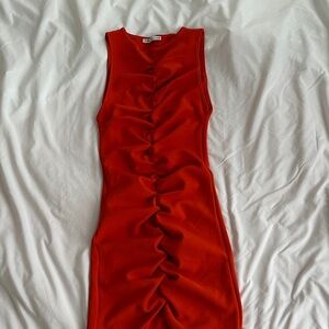 Orange Sleeveless Dress